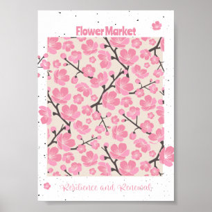 Japans Blume blüht den Markt für Blume Poster