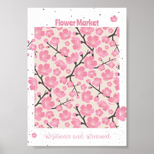 Japans Blume blüht den Markt für Blume Poster (Vorne)