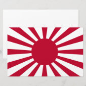 Japans Flagge des Kaiserkrieges Briefpapier (Vorne/Hinten)