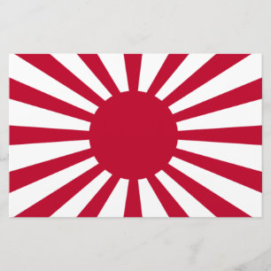 Japans Flagge des Kaiserkrieges Briefpapier