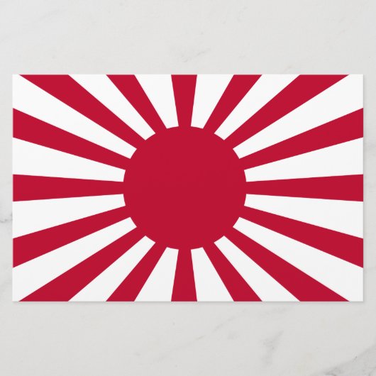 Japans Flagge des Kaiserkrieges Briefpapier (Vorderseite)