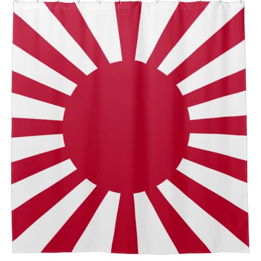 Japans Flagge des Kaiserkrieges Duschvorhang (Vorderseite)