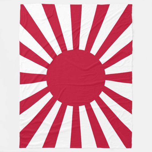 Japans Flagge des Kaiserkrieges Fleecedecke (Vorderseite)