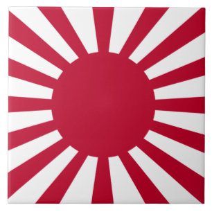 Japans Flagge des Kaiserkrieges Fliese