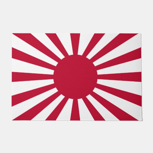 Japans Flagge des Kaiserkrieges Fußmatte (Vorderseite)