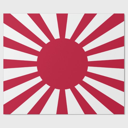 Japans Flagge des Kaiserkrieges Geschenkpapier (Flach)
