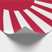 Japans Flagge des Kaiserkrieges Geschenkpapier (Ecke)