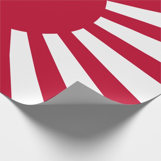 Japans Flagge des Kaiserkrieges Geschenkpapier (Ecke)