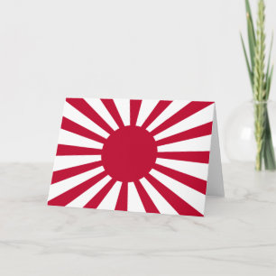 Japans Flagge des Kaiserkrieges Karte
