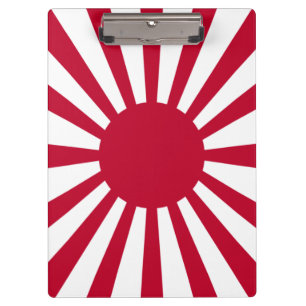 Japans Flagge des Kaiserkrieges Klemmbrett