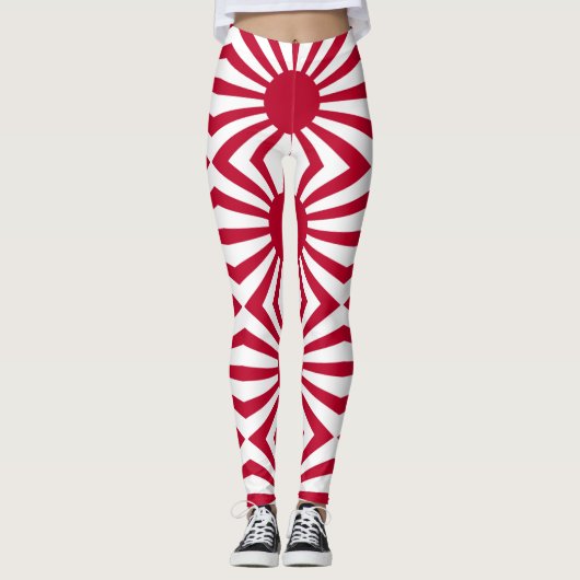 Japans Flagge des Kaiserkrieges Leggings (Vorderseite)