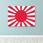 Japans Flagge des Kaiserkrieges Leinwanddruck (Insitu (Holzboden))