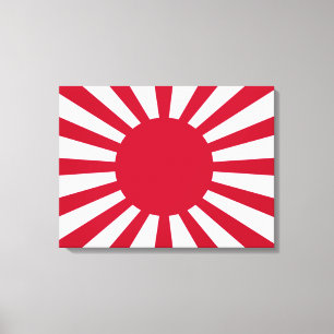 Japans Flagge des Kaiserkrieges Leinwanddruck