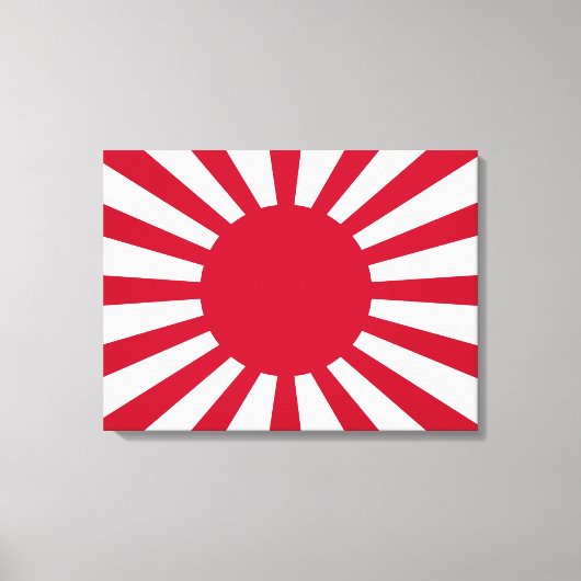 Japans Flagge des Kaiserkrieges Leinwanddruck (Vorderseite)