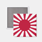 Japans Flagge des Kaiserkrieges Magnet (Vorderseite/Rückseite)