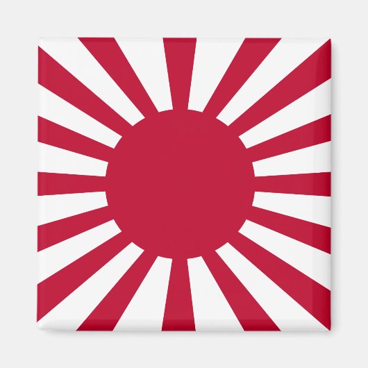 Japans Flagge des Kaiserkrieges Magnet (Vorne)