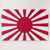 Japans Flagge des Kaiserkrieges Puzzle (Horizontal)