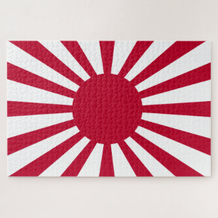 Japans Flagge des Kaiserkrieges Puzzle