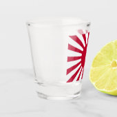 Japans Flagge des Kaiserkrieges Schnapsglas (Links)