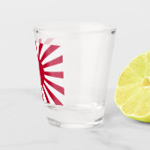 Japans Flagge des Kaiserkrieges Schnapsglas (Rechts)
