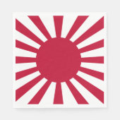 Japans Flagge des Kaiserkrieges Serviette (Vorderseite)