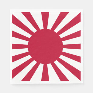 Japans Flagge des Kaiserkrieges Serviette