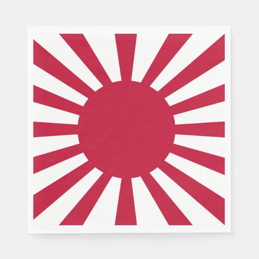 Japans Flagge des Kaiserkrieges Serviette (Vorderseite)