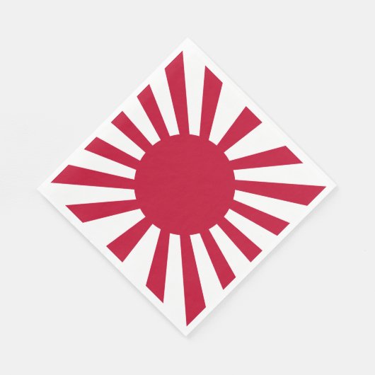 Japans Flagge des Kaiserkrieges Serviette (Ecke)
