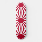 Japans Flagge des Kaiserkrieges Skateboard (Vorderseite)