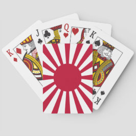 Japans Flagge des Kaiserkrieges Spielkarten