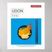 Japans Food Udon Noodles Wall Art Poster (Vorne)