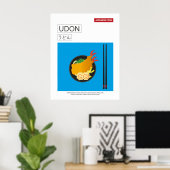Japans Food Udon Noodles Wall Art Poster (Heimbüro)