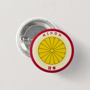 Japans imperialer Siegel Emblem Circle Form Button