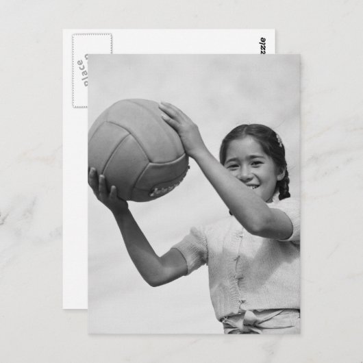 Japans Internierungslager Volleyball Zweiter Weltk Postkarte (Vorne/Hinten)
