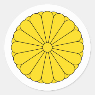 Japans Kaiserliches Siegel, Japan Runder Aufkleber