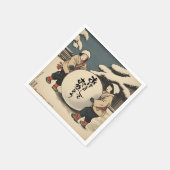 Japans neues Jahr wünscht Serviette (Ecke)