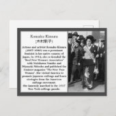 Japans Wahlrecht Komaku Kimura Frauenrechte Postkarte (Vorne/Hinten)