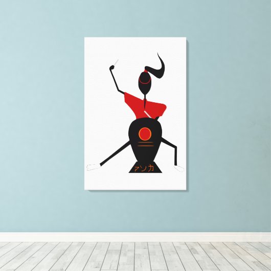 Japanse drumster leinwanddruck (Insitu (Holzboden))