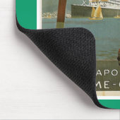"Japon Extreme-Orient"-Messegeries Maritimes Mousepad (Ecke)