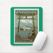 "Japon Extreme-Orient"-Messegeries Maritimes Mousepad (Mit Mouse)