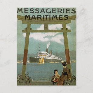 "Japon Extreme-Orient"-Messegeries Maritimes Postkarte