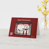 Japonaise-Jahrgang Karte (Gelbe Blume)