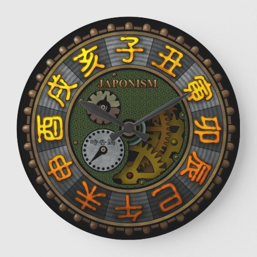 japonism2 große wanduhr (Vorderseite)