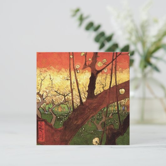 Japonismus: Blühender Pflaumenbaum von Vincent van (Stehend Vorderseite)