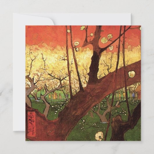 Japonismus: Blühender Pflaumenbaum von Vincent van (Vorderseite)