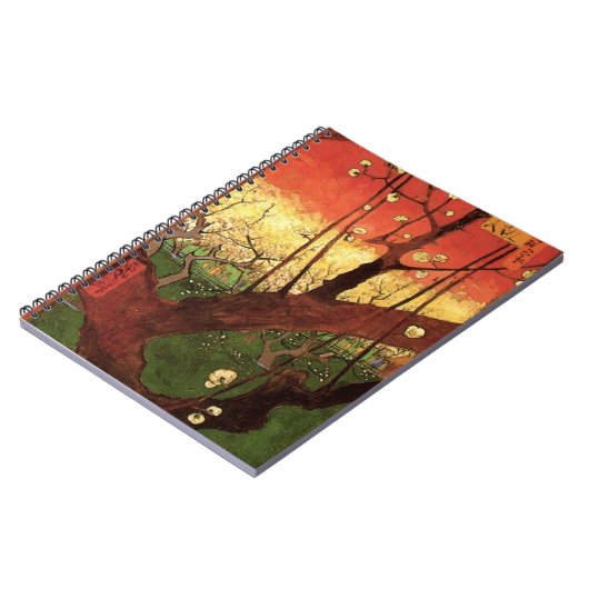 Japonismus: Blühender Pflaumenbaum von Vincent van Notizblock (Linke Seite)