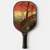 Japonismus: Blühender Pflaumenbaum von Vincent van Pickleball Schläger (Rückseite)