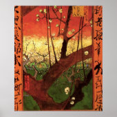 Japonismus: Blühender Pflaumenbaum von Vincent van Poster (Vorne)