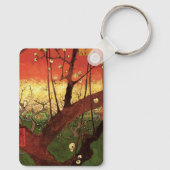 Japonismus: Blühender Pflaumenbaum von Vincent van Schlüsselanhänger (Rückseite)