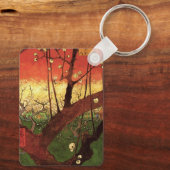 Japonismus: Blühender Pflaumenbaum von Vincent van Schlüsselanhänger (Rückseite)